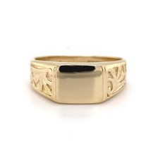 14k Yellow Gold Blank Signet Ring Jewelry (#J5770) - £317.73 GBP