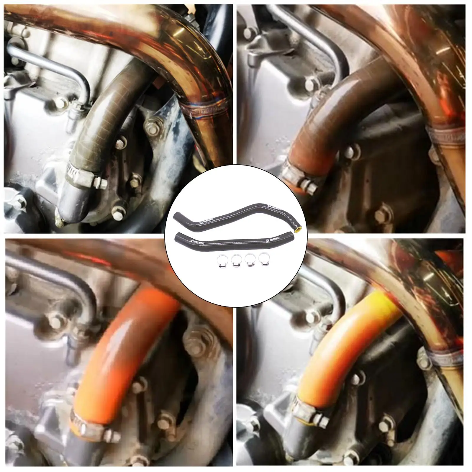 Motorcycle Reinforced Radiator Coolant Silicone Hose for Honda CRF250L - High- - $36.39