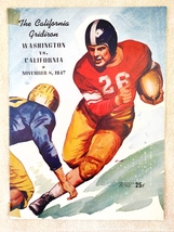Vintage California Bears vs Washington Huskies Program Nov 8 1947 Cal Football - £9.57 GBP