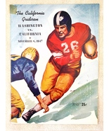 Vintage California Bears vs Washington Huskies Program Nov 8 1947 Cal Fo... - £9.42 GBP