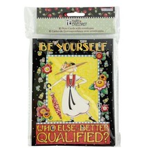 Mary Engelbreit Blank Greeting Cards Be Yourself Who Else Is Better Qualified? - £12.48 GBP