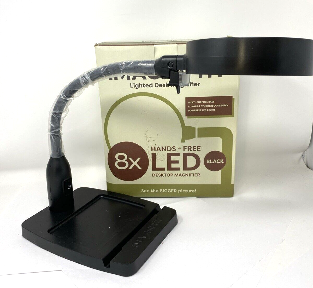 iMagniphy Lighted Desk Magnifier - $18.99