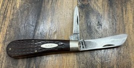 CASE XX 61011 Hawkbill Jack Pocket Knife Wood Handle, 9 Dots, 1981 USA - £58.42 GBP