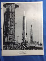 Air Force Atlas Rocket Official Print Cape Canaveral Atlantic Missile Range - $19.78