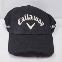 Callaway Black Golf Hat Cap Flexfit Rogue Odyssey Tour Authentic - £15.76 GBP
