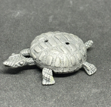 Turtle Jewelry Box Pewter by Torino - Small Turtle - No Earrings No Necklace - £7.43 GBP