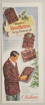 1952 Print Ad Pendleton Virgin Wool Tartan Men&#39;s Clothing Portland,Oregon - £14.19 GBP