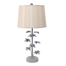 8 X 12 X 28 Gray Rustic Flowering Tree - Table Lamp - £215.07 GBP