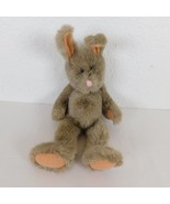 Bunny Rabbit Bean Bag Plush Vintage 1987 The Boyds Collection Brown Pink... - £11.59 GBP