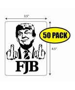 50pc -3.5&quot; x 4.5&quot; TRUMP Let&#39;s Go Brandon FJB Sticker Decal Humor Funny V... - £25.16 GBP