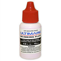 Re-Inking Fluid for Pre-Inked Stamps - Red - $6.50