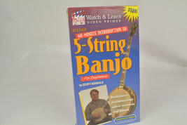 60 Minute Introduction To 5 String Banjo For Beginners By Geoff Hohwald VHS Tape - £7.01 GBP