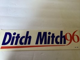 Vintage 1996 Ditch Mitch - Anti Mitch McConnell Bumper Sticker - £14.37 GBP