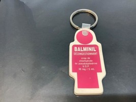 Vintage Promo Keyring Sirop Balminil Keychain Sirup Ancien Porte-Clés Toux Cough - £5.86 GBP