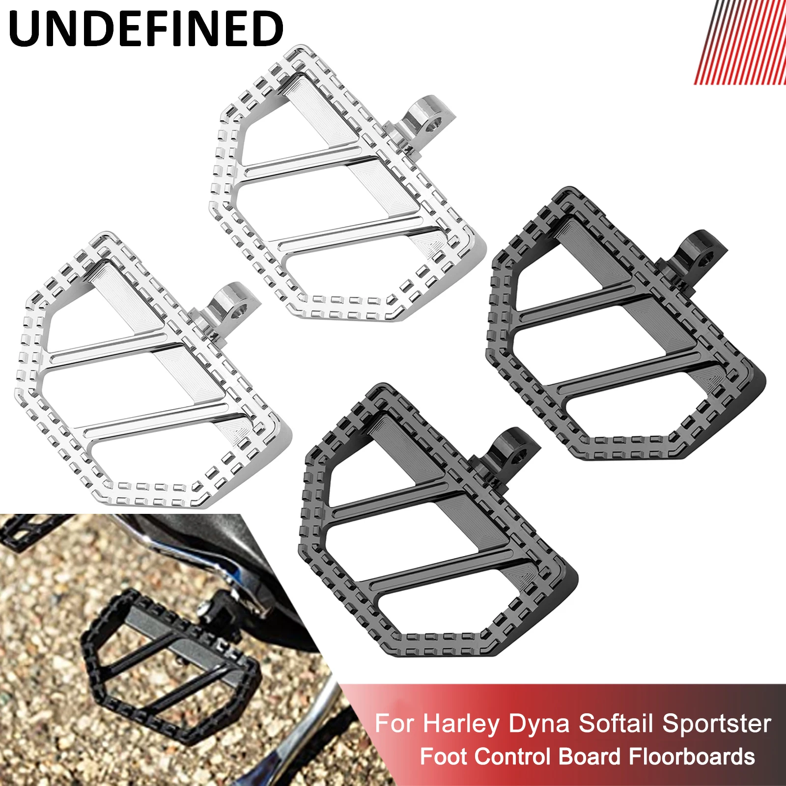 MX Foot Pegs Riot Footrest Pedals for Harley Dyna Sportster 883 Softail ... - $54.89+