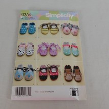 Simplicity 0339 Sewing Pattern Baby Booties 12 Styles Sizes XS-L Uncut Precious - £7.76 GBP