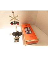 LIONEL TRAINS POST-WAR 154 HIGHWAY FLASHER SIGNAL WORKS GOOD -W/PLATE- B... - $26.55
