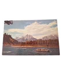 Postcard Snake River Float Trip Grand Teton National Park WY Chrome Unposted - £5.20 GBP