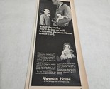 Sherman House Chicago Bellman with Raggedy Ann and Girl Vintage Print Ad... - $9.98