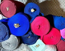 20 Yds Fleece Knit Fabric 9OZS 60&quot; Mixed Colors Irregular - £34.56 GBP