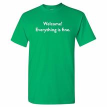 Welcome Everything is Fine - Funny TV Show Sitcom Afterlife T Shirt - Sm... - £18.76 GBP