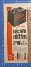 Vintage Print Ad Auto Lite Sta-Ful Car Battery for Automobile 13.5&quot; x 5.25&quot; - £6.92 GBP