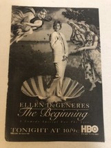 Tv Special Ellen Degeneres The Beginning Tv Guide Print Ad HBO Tpa14 - £4.65 GBP