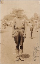 RPPC Soldier Reginald G Ralli at Camp Jackson Taylor KY Postcard Y9 - £15.75 GBP