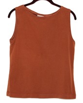 Chico’s Solid Sleeveless Tank Top Cami Shirt Top Copper/Burnt Orange -Sz 1 M - £7.85 GBP
