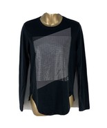 Under Armour Heatgear Loose Athletic Long Sleeve Black Sparkle Womens S ... - $19.48 CAD