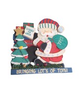 Santa Bringing Lots Of Toys Vintage Holiday Decor K Mart - $29.70