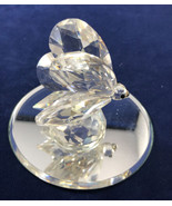 Swarovski Crystal Figurine Large Butterfly 7639 Four Wing w/ Mirror Base - $666.12 MXN