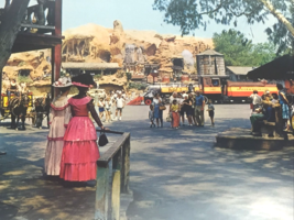 1966 Knott&#39;s Berry Farm &amp; Ghost Town, Calico Square, Morning Park Opening. PC-1 - £9.98 GBP