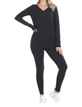 Zenana Vneck Top And Leggings Lounge Pajama Set Size XL - $30.69