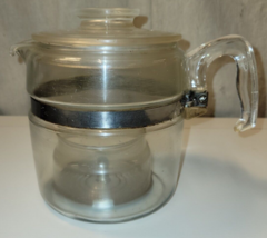 Vintage Pyrex Flameware 7756-B Stove Top 6 Cup Coffee Pot Percolator Parts - £25.97 GBP