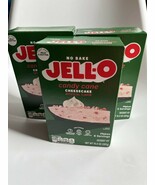 3 JELL-O No Bake Candy Cane Cheesecake Jello Dessert Kit 10.4 Oz Each Bb... - $21.77
