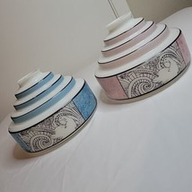 Art Nouveau Deco Skyscraper Sconce Shade Peacock Pair Jack and Jill His Hers - £301.34 GBP