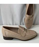 Aldo Penny Loafers Womens 6.5 Tan Nude Crocodile Slip On Shoes Old Money... - €12,73 EUR