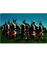 Girls Highland Pipe Band New Glasgow Nova Scotia NS Canada Chrome Postca... - $53.56 MXN