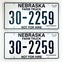  United States Nebraska Not For Hire Farm Truck License Plate 30-2259 - £19.84 GBP