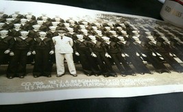 WWII 1942 U S Naval Training Center Great Lakes Illinois Navy Photograph Co 706 - £26.16 GBP