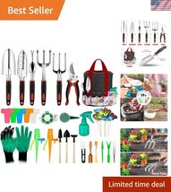 Garden Tools Set 83 Piece Succulent Tools Set Included, Heavy Duty Alumi... - $44.90