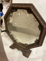 Vintage Victorian octagonal desk table vanity mirror  - $49.50