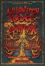 Killswitch Engage Poster Fillmore Antrace Diavolo Veste Prada Codice Orange 2017 - £52.11 GBP