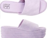 No Boundaries Women&#39;s Flatform Wedge Sandals Pastel Purple Lavender Size... - $17.52