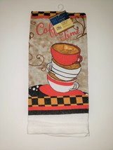 Home Collection Kitchen Dish Towel - New - Coffee Time - £5.53 GBP