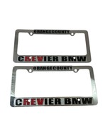 Crevier BMW Orange County CA Dealership license plate frames Lot of 2 Metal - $872.64 MXN