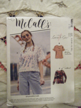 McCall&#39;s Sewing Pattern 10618 8112 Top Shirt Misses Size S-XXL - £6.38 GBP