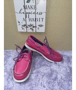 SPERRY TOP SIDER Patent Leather Pink Purple 2 Eye Boat Shoe Size US4M/EU... - £27.24 GBP