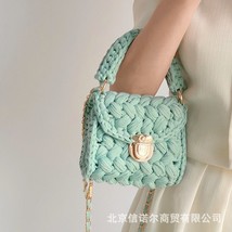Handmade Rope Crochet Crossbody Bags for Women Chains Knitting Women&#39;s Handbags  - £40.14 GBP